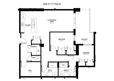 the floor plan of the residence